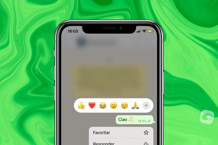 WhatsApp permite reagir às mensagens usando qualquer emoji; veja